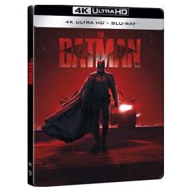 Batman (2022) (4K UHD + 2 Blu-ray) -  limitált, fémdobozos változat (Batmobile Head Lights steelbook)