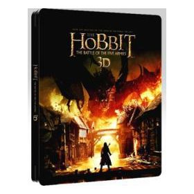 A hobbit: Az öt sereg csatája - négylemezes, fémdobozos változat (steelbook) (2 Blu-ray 3D + 2 Blu-ray) (20267)