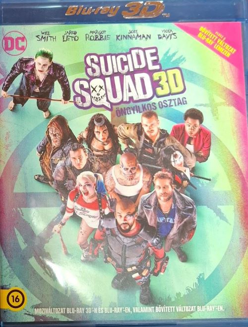 Suicide Squad - Öngyilkos osztag (3D Blu-ray + 2 Blu-ray) *Magyar kiadás - Antikvár - Kiváló állapotú*