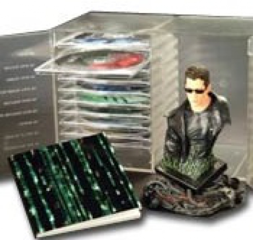 A teljes Mátrix-gyűjtemény - ajándékdoboz (10 DVD + 1 Mátrix szobor)  *Antikvár - Kiváló állapotú*