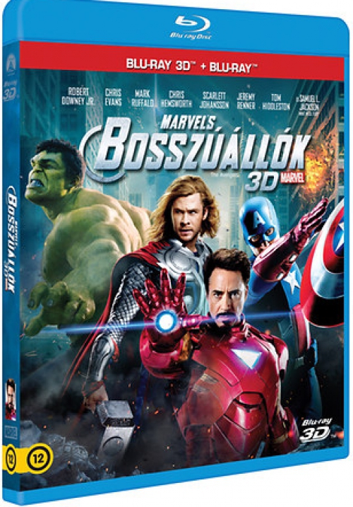 Bosszúállók (3D Blu-ray + BD) 2 lemezes kiadás - *Magyar kiadás - Antikvár - Kiváló állapotú*