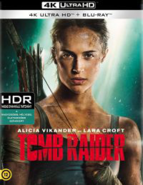 Tomb Raider *2018* (4K UHD Blu-ray + BD)  *Magyar kiadás - Antikvár - Kiváló állapotú*