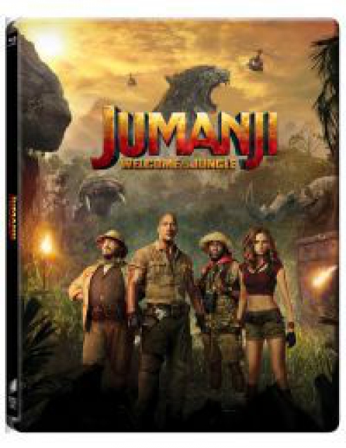 Jumanji - Vár a dzsungel (3D Blu-ray + BD) - limitált, fémdobozos változat (steelbook)