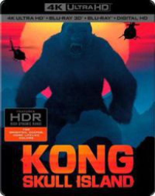 Kong: Koponya-sziget (4K UHD Blu-ray + Blu-ray) *Antikvár-Kiváló állapotú-Magyar kiadás*