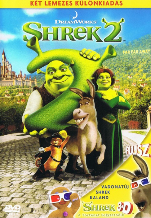 Shrek 2. + 3D (2 DVD) *Antikvár - Kiváló állapotú*