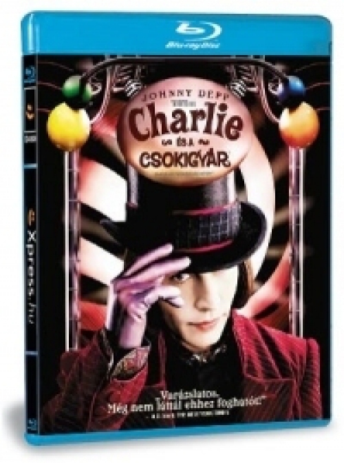 Charlie és a csokigyár (Blu-ray)  *Magyar kiadás - Antikvár-Kiváló állapotú* 
