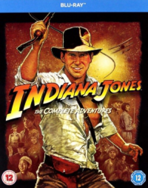 Indiana Jones kalandjai 1-4. (5 Blu-ray) *Angol hangot és angol feliratot tartalmaz*  *Antikvár - Kiváló állapotú*