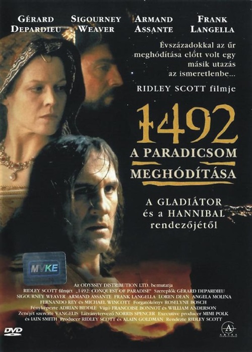 1492 - A Paradicsom Meghódítása (DVD)  *Ridley Scott filmje - Gerard Depardieu - Antikvár - Kiváló állapotú*