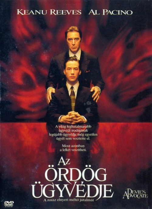 Az ördög ügyvédje (DVD) *Szinkronizált- Magyar kiadás* *Keanu Reeves - Al Pacino - Antikvár-Kiváló állapotú*