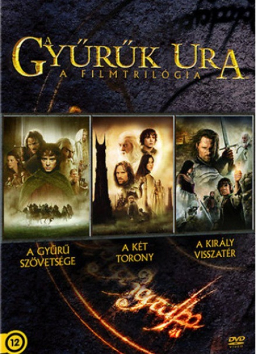 A Gyűrűk Ura trilógia (3 DVD) *A teljes sorozat* *Szinkronizált - Antikvár - Kiváló állapotú*