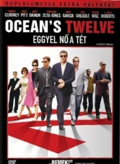 Oceans Twelve - Eggyel nő a tét (DVD) *George Clooney - Brad Pitt - Antikvár - Kiváló állapotú*