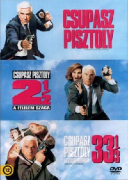 Csupasz pisztoly 1-3. *Szinkronizált -  Díszdobozos*  *Leslie Nielsen - Priscilla Presley* (3 DVD)  *Antikvár - Kiváló állapotú*