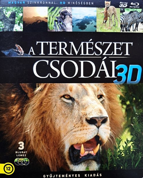 A természet csodái 3D (3 Blu-ray) *Díszdobozos - Szinkronizált - Antikvár - Kiváló állapotú*