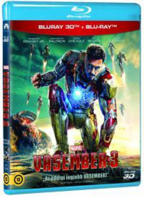 Iron Man - Vasember 3. (3D Blu-ray+BD) *Magyar kiadás - Antikvár - Gyűjtői példány*