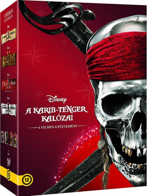 A Karib-tenger kalózai 1-4. (4 DVD)  *Antikvár - Kiváló állapotú*
