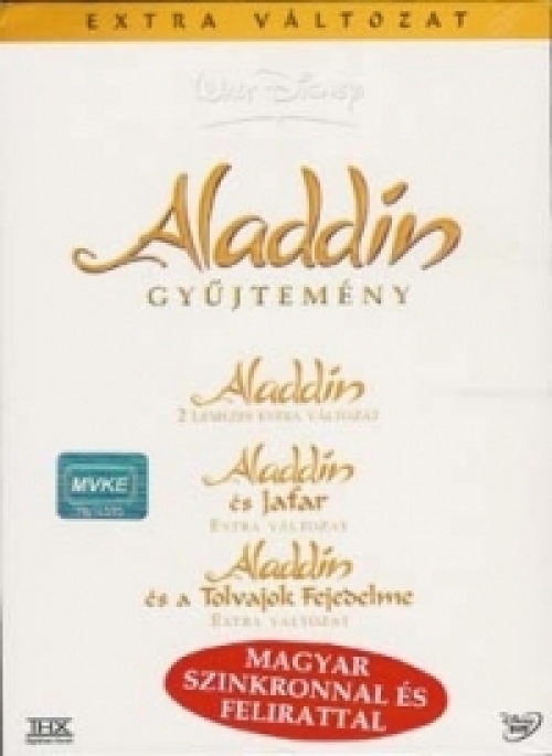 Aladdin gyűjtemény (3 DVD) *Díszbozos - Szinkronizált - Antikvár - Kiváló állapotú*