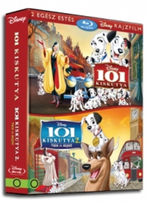 101 kiskutya 1-2. gyűjtemény (2 Blu-ray) *Díszdobozos - Magyar kiadás - Antikvár - Kiváló állapotú*