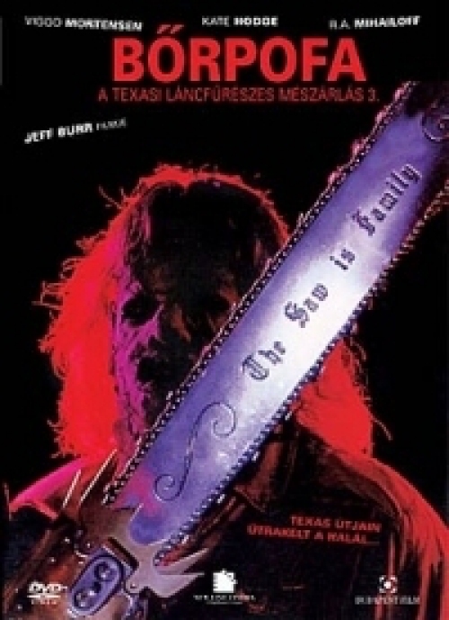 Bőrpofa - A texasi láncfűrészes mészárlás folytatódik III. (DVD) *Jeff Burr filmje - Viggo Mortensen - Antikvár - Kiváló állapotú*