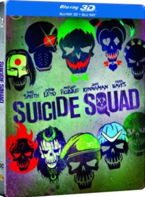 Suicide Squad - Öngyilkos osztag (3D Blu-ray + BD) *Magyar kiadás - Antikvár - Gyűjtői példány - Kiváló állapotú* 