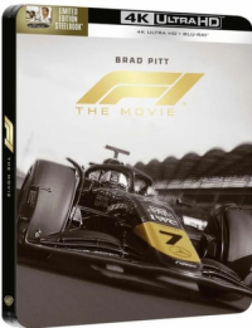 F1 - A film (4K UHD Blu-ray + BD) Limitált, fémdobozos változatban *Steelbook* *3. motívum: Fekete-fehér kép - Oldal* *Import - Angol hangot és angol feliratot tartalmaz*