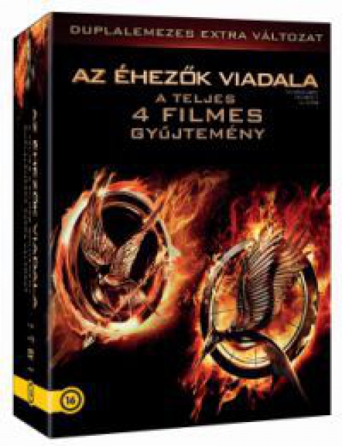 Az éhezők viadala 1-4 gyűjtemény (8 DVD) *Extra változat* *Antikvár-Kiváló állapotú*