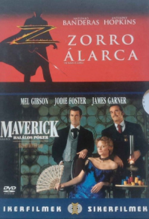 Zorro álarca/Maverick - Halálos póker (2 DVD) *Antikvár - Kiváló állapotú*