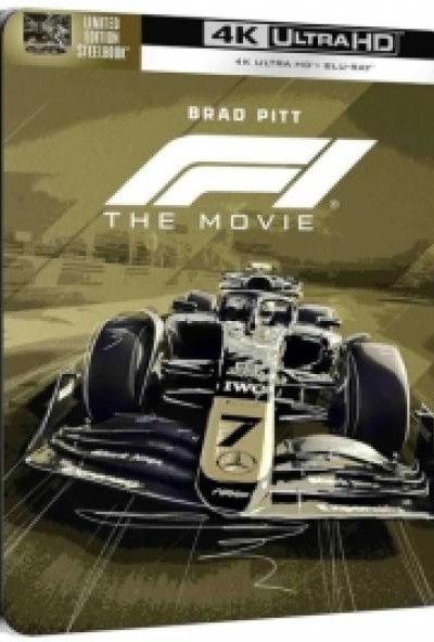 F1 - A film (4K UHD Blu-ray + BD) Limitált, fémdobozos változatban *Steelbook* *Front*  *Import - Angol hangot és angol feliratot tartalmaz*