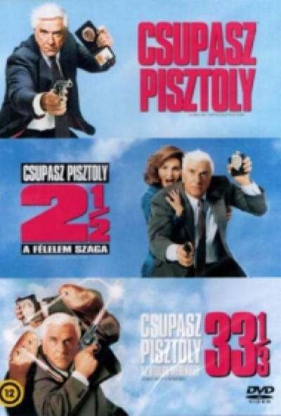 Csupasz pisztoly 1-3. *Szinkronizált -  Díszdobozos*  *Leslie Nielsen - Priscilla Presley* (3 DVD)  *Antikvár - Kiváló állapotú*