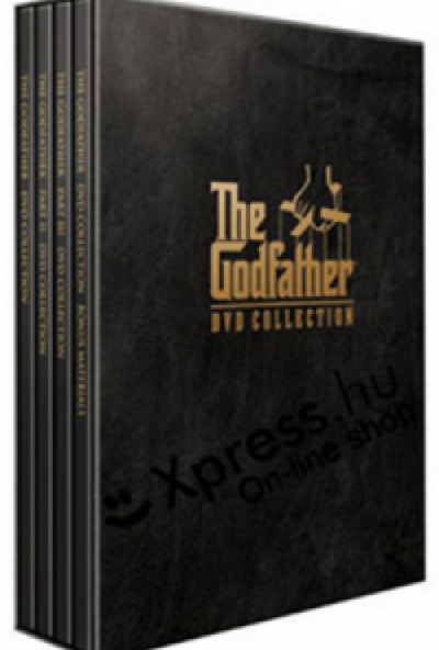 A Keresztapa trilógia (5 DVD) *Bőrhatású díszdoboz* *Antikvár - Kiváló állapotú*