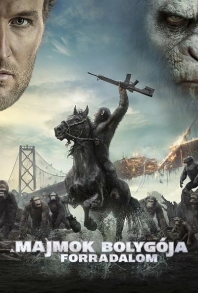 A majmok bolygója - Forradalom (DVD) *Jason Clarke - Gary Oldman - Antikvár - Kiváló állapotú*