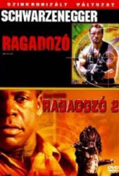 Ragadozó 1-2. (2 DVD) *Schwarzenegger - Szinkronizált - Magyar kiadás - Antikvár-Kiváló állapotú*