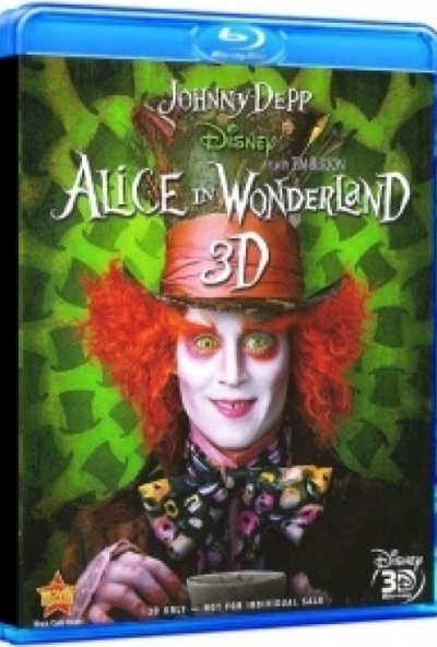 Tim Burton - Alice Csodaországban (3D Blu-ray + BD) *Magyar kiadás - Antikvár - Kiváló állapotú*