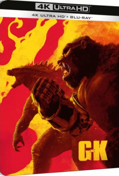Godzilla x Kong: Az Új Birodalom (4K UHD Blu-ray + BD) *Limitált, fémdobozos változat - Red *Vörös* *Import-Angol hangot és Angol feliratot tartalmaz*