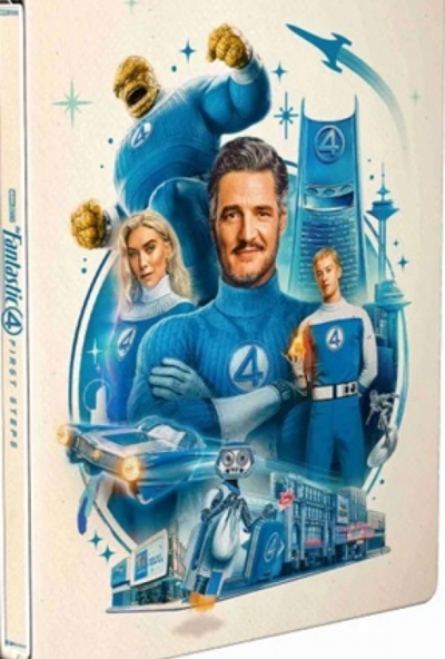 A Fantasztikus 4-es: Első lépések *Marvel* (4K UHD Blu-ray + BD)  - limitált, fémdobozos változat *steelbook* *Import - Angol hangot és angol feliratot tartalmaz*
