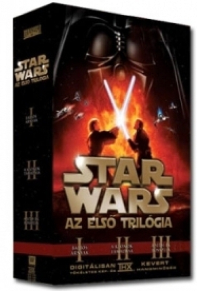 Star Wars-Az első trilógia (I-III rész) *Piros* (6 DVD) *Antikvár-Kiváló állapotú*