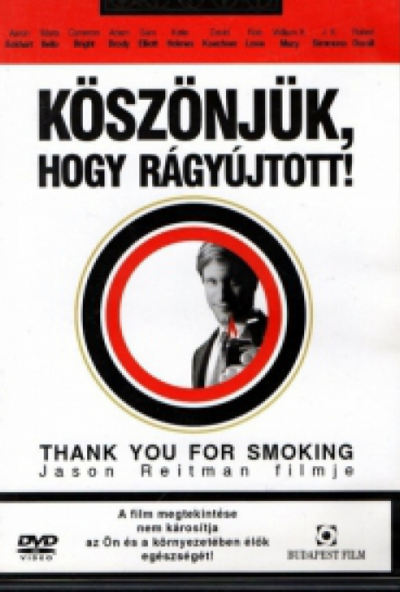 Köszönjük, hogy rágyújtott! (DVD) *Aaron Eckhart - Antikvár - Kiváló állapotú*