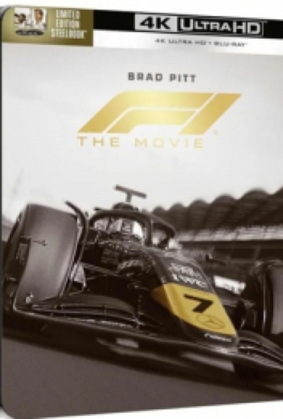 F1 - A film (4K UHD Blu-ray + BD) Limitált, fémdobozos változatban *Steelbook* *3. motívum: Fekete-fehér kép - Oldal* *Import - Angol hangot és angol feliratot tartalmaz*